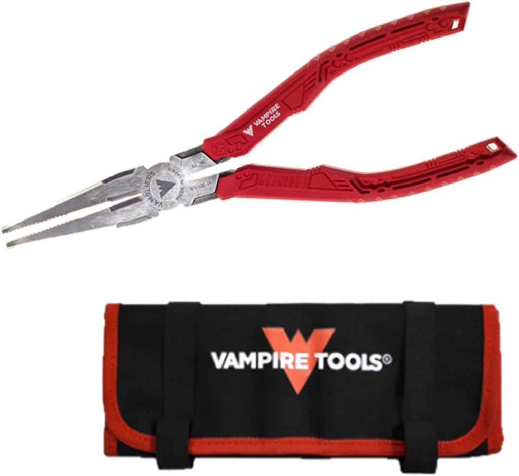 Long Nose 7.5" Screw Extraction Pliers with Pouch, Pack of 2 D1734