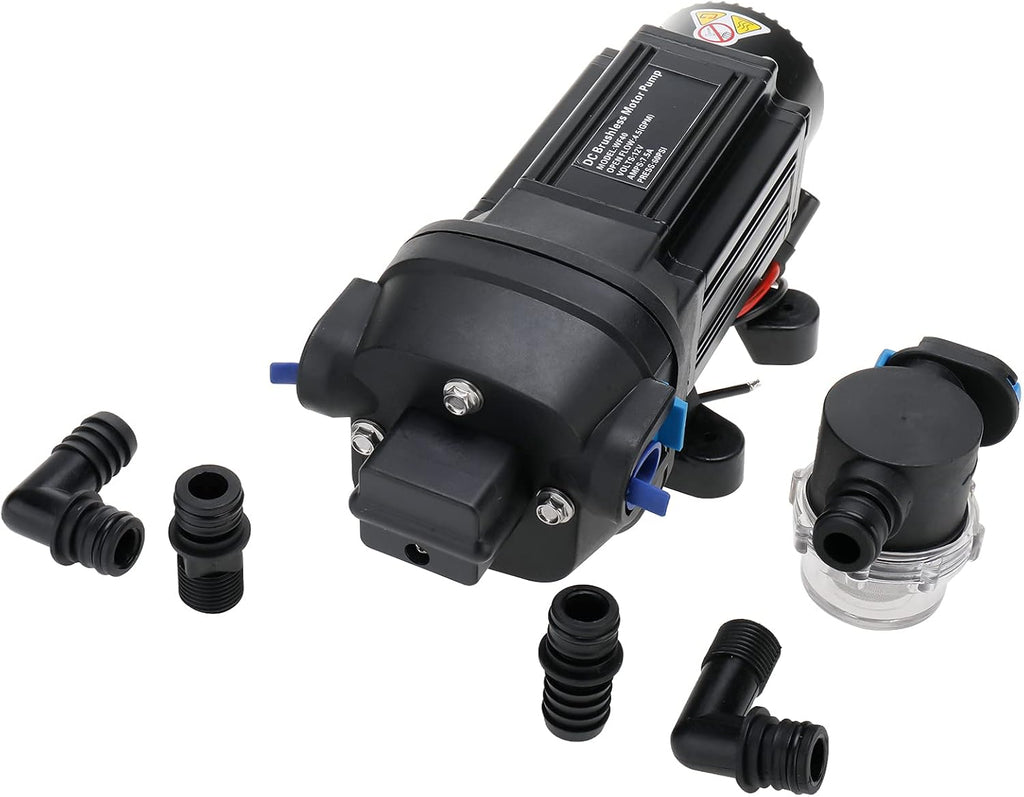 Water Diaphragm Self Priming Pump 40PSI 4.5GPM 12V Automatic P179535