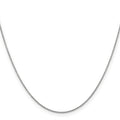 14K White Gold Cable Chain Necklace 16 Inches E1702