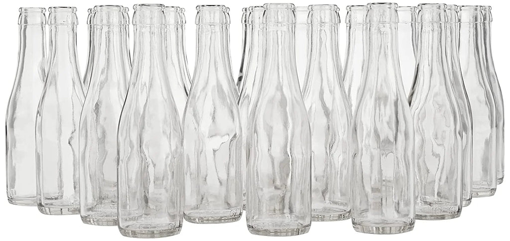 24 Clear Champagne Bottles Q264