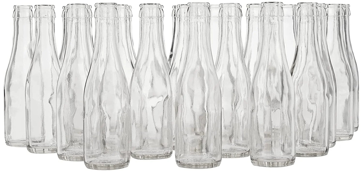 24 Clear Champagne Bottles Q264