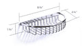 Semi Circular Shower Basket W716294