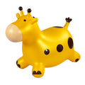 Yellow Inflatable Jumping Horse Toy with Air Pump N88745