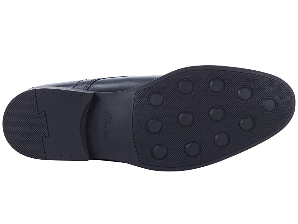 Clarks Mens Whiddon Cap Black Leather Size 14 O4192