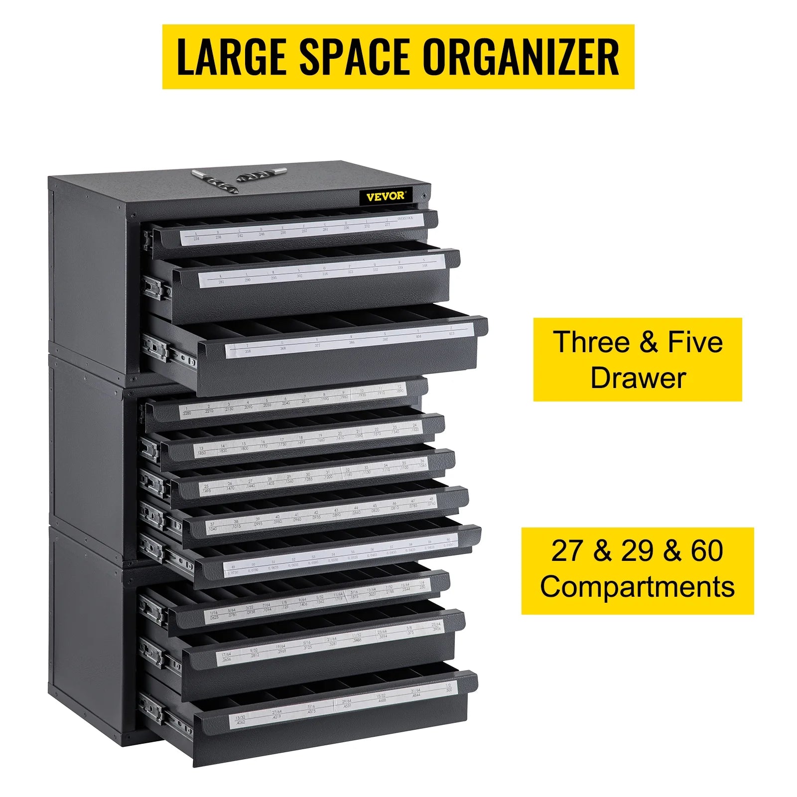 Three-Drawer Drill Bit Dispenser Cabinet Set J1226