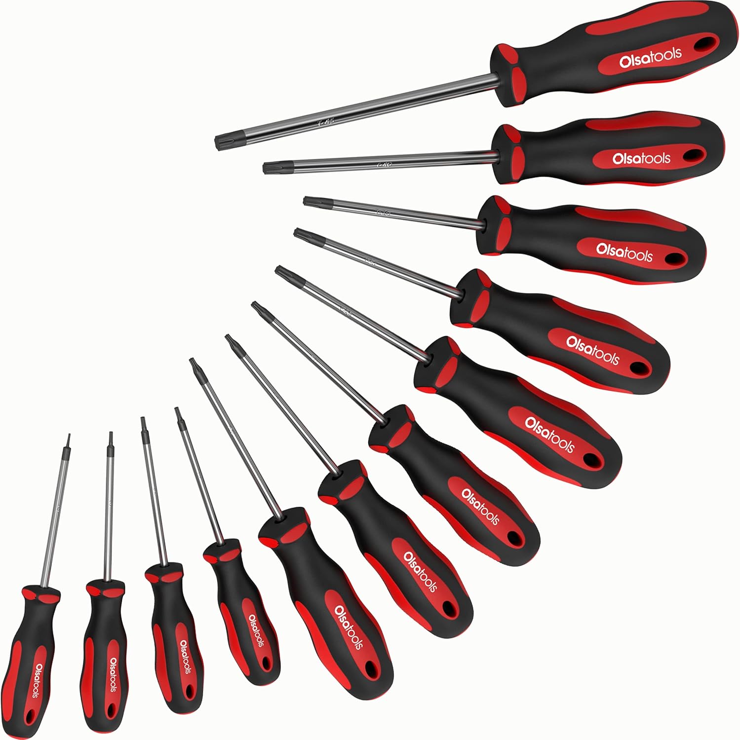 12-Piece Torx Screwdriver Set with Ergonomic Handle Grip U3814