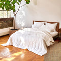 White Lightweight King/Cal King Eucalyptus Lyocell Comforter G30152