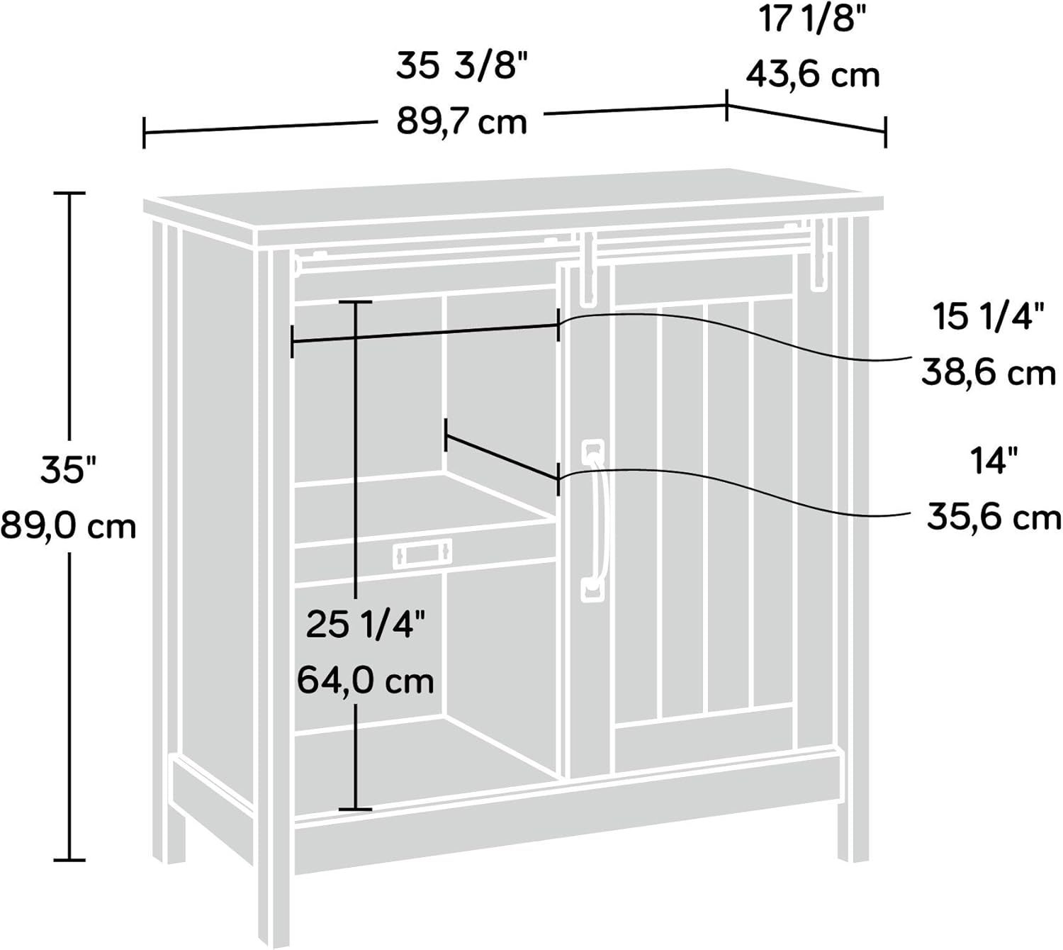 Craftsman Oak Storage Cabinet D73050