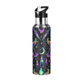 Cartoon Devil Insulated Stainless Steel Water Bottle with Straw Lid Flask, 20 oz V426