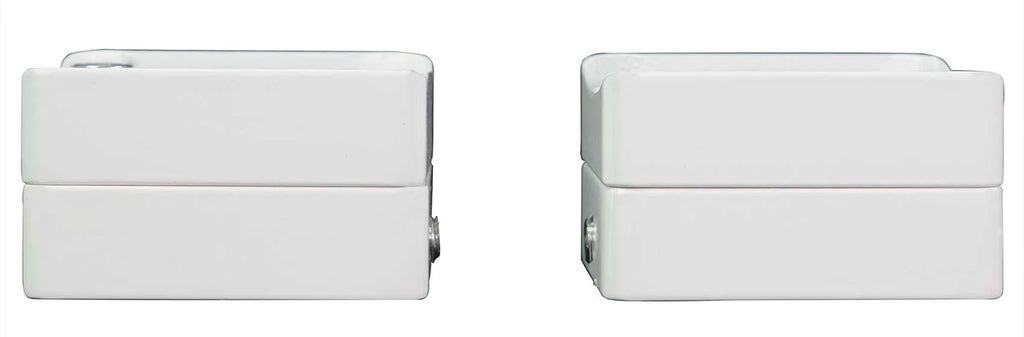 5.25" 360° Swivel White Aluminum Tower Speakers I8214