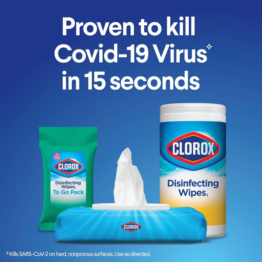 Disinfecting Wipes Crisp Lemon Travel Pack and Fresh Scent Easy Pull Pack G1381