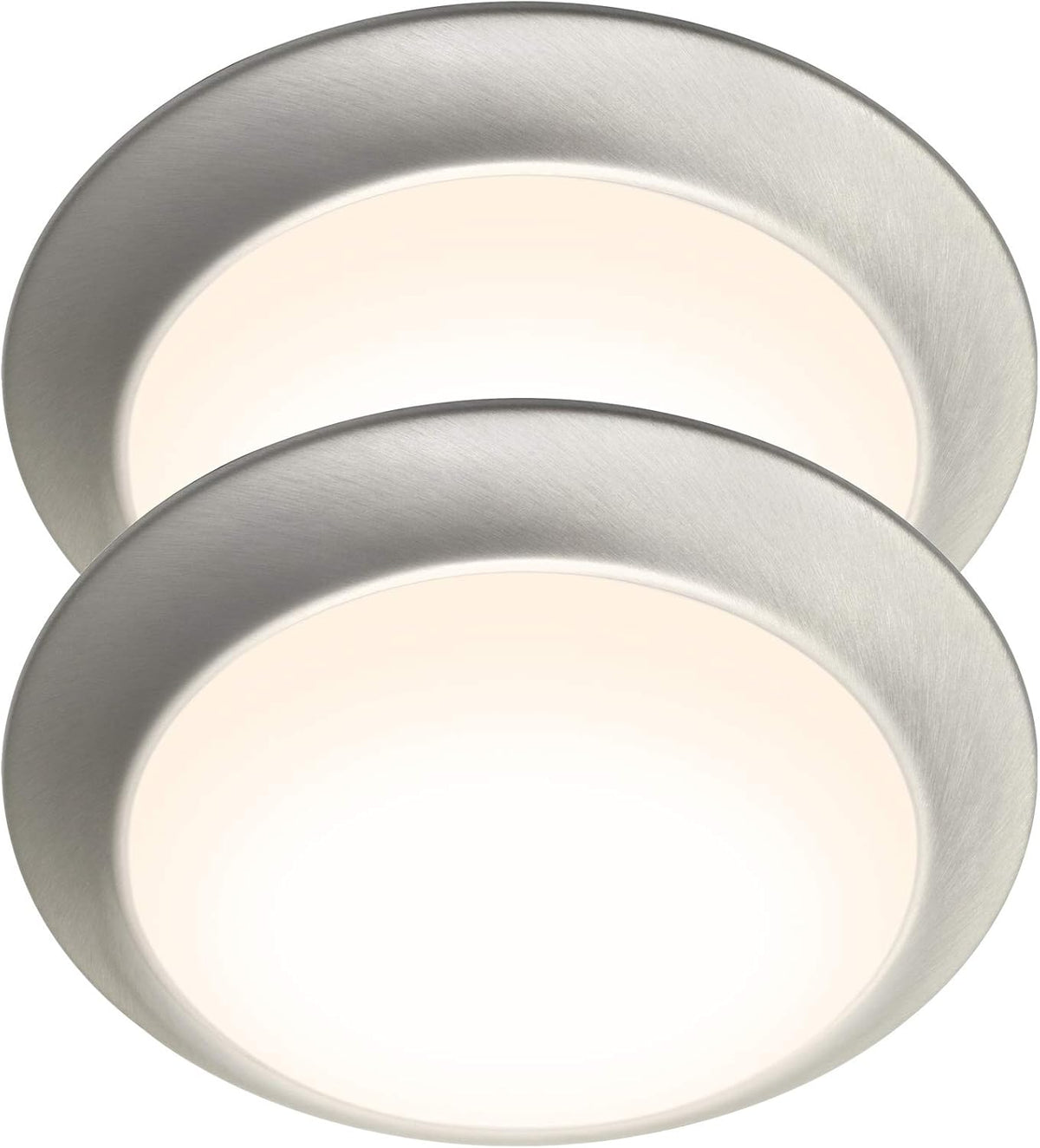 LED Flush Mount Ceiling Light, 11 Inch Dimmable 22.5W 1550 Lumen, Aluminum Housing, 2-Pack J977073