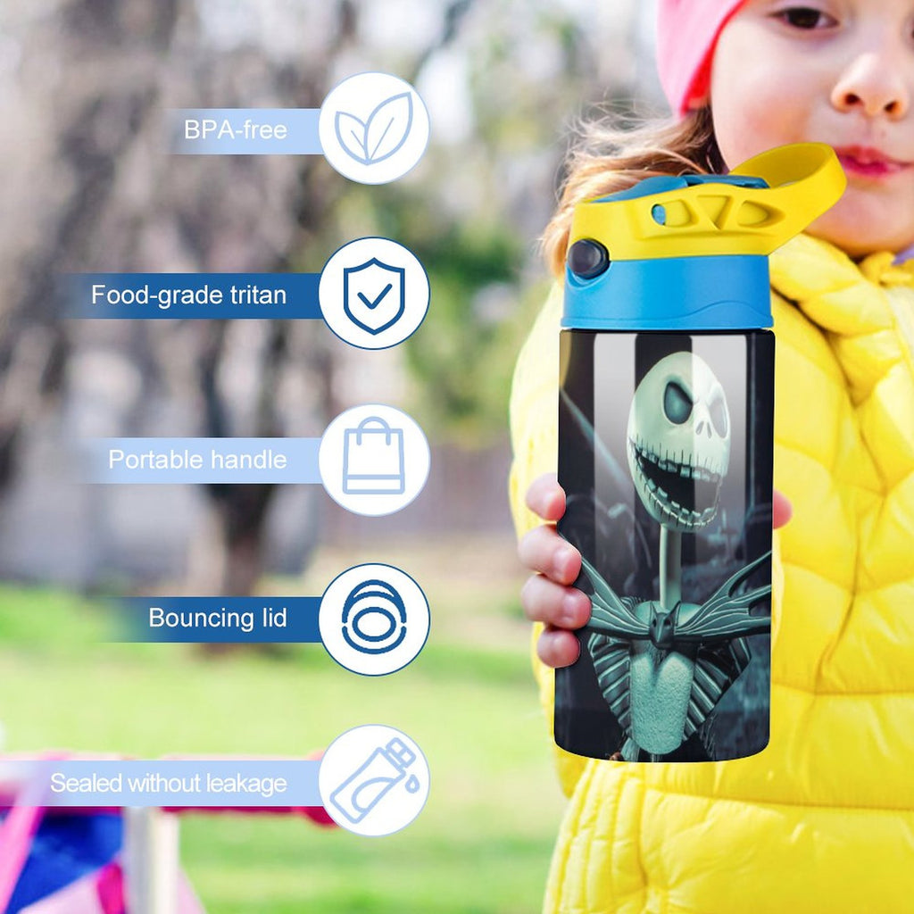 Insulated Stainless Steel Water Bottle with Straw G227