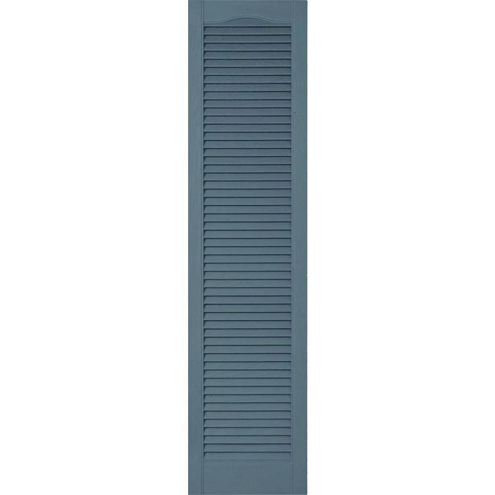 14 1/2 inchw x 87 inchh Vinyl Open Louver Shutters Per Pair U761917