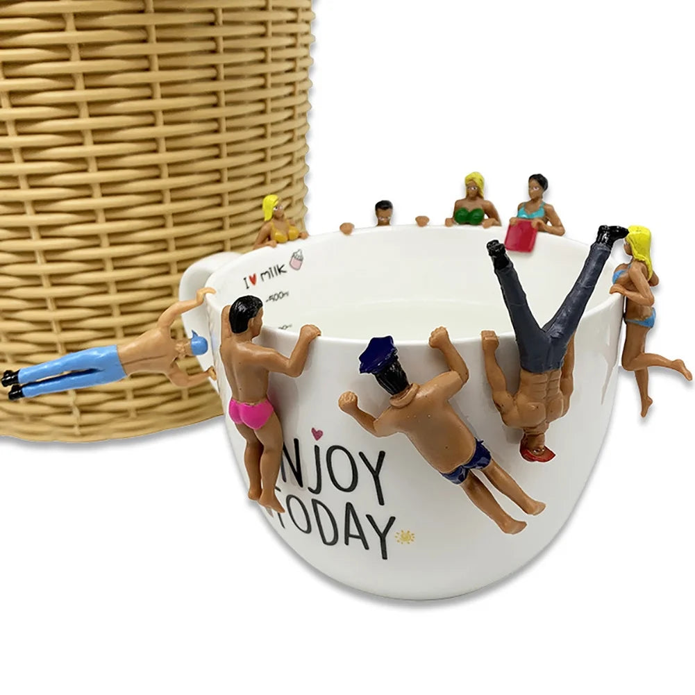 8Pcs Mini Simulated People Dollhouse Pendant Decor S18600