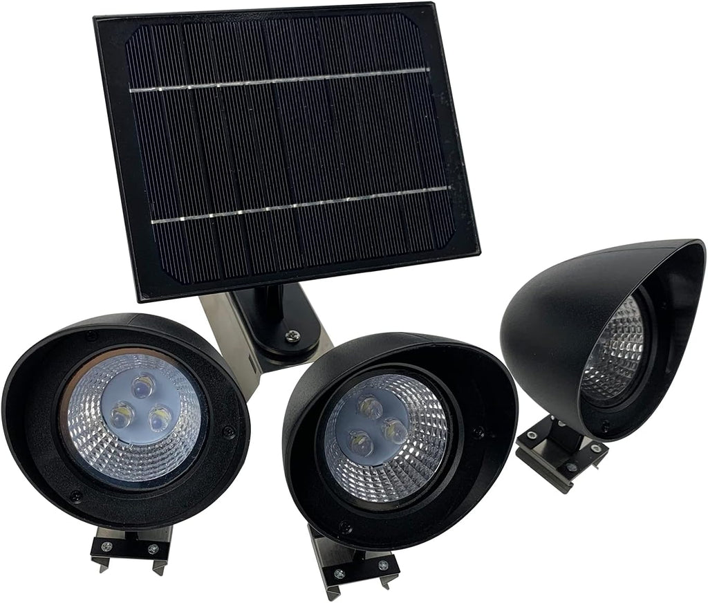 Solar Flagpole Light with 3 Spotlights X23335