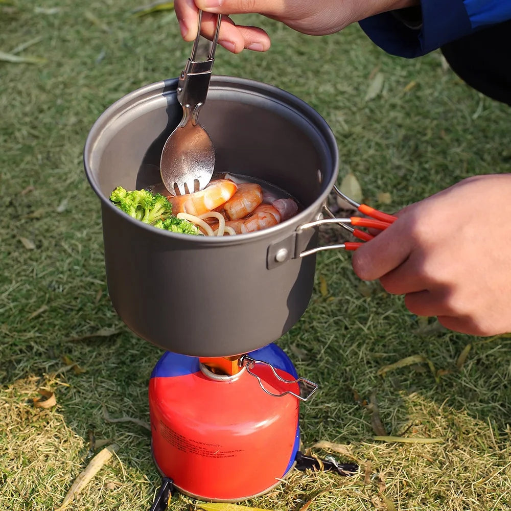 Camping Cookware Set with Cooking Pots R53718