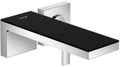 Chrome Black Glass Wall-Mounted Single-Handle Faucet Trim, 1.2 GPM I73466