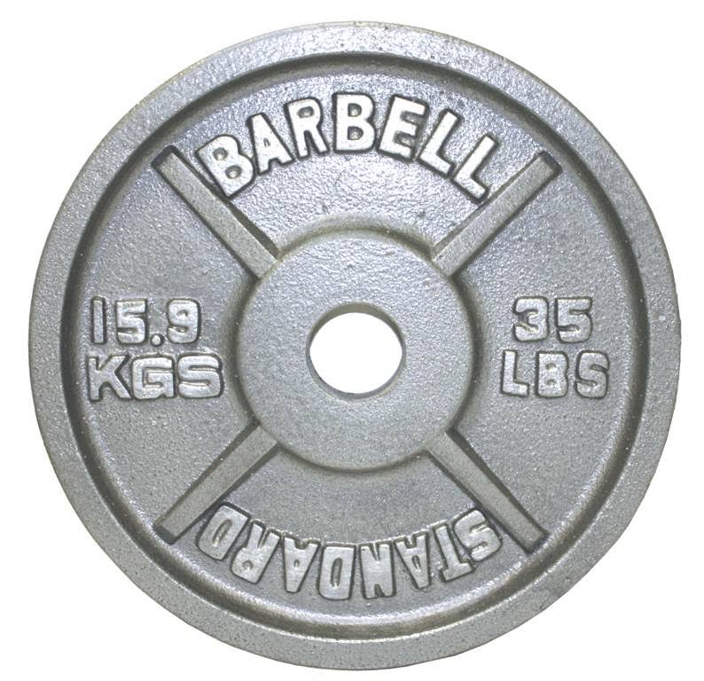 Gray Olympic Plate - 35 lbs. J73381