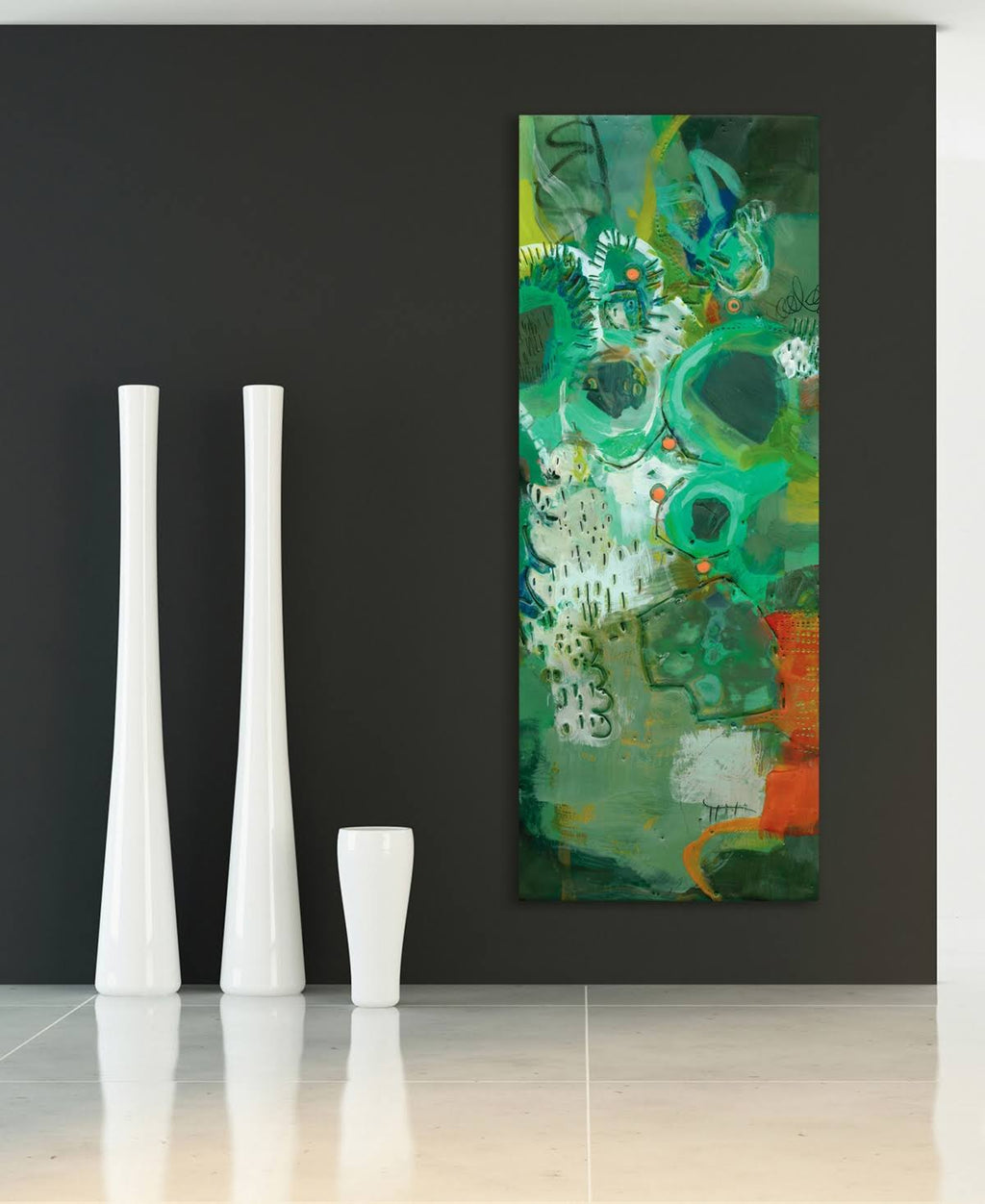 Frameless Printed Tempered Art Glass J6123