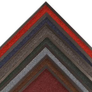 Red-Black Indoor Carpeted Entry Mat - 6 ft Width - 3 ft Length - Vinyl Backing Material D4620