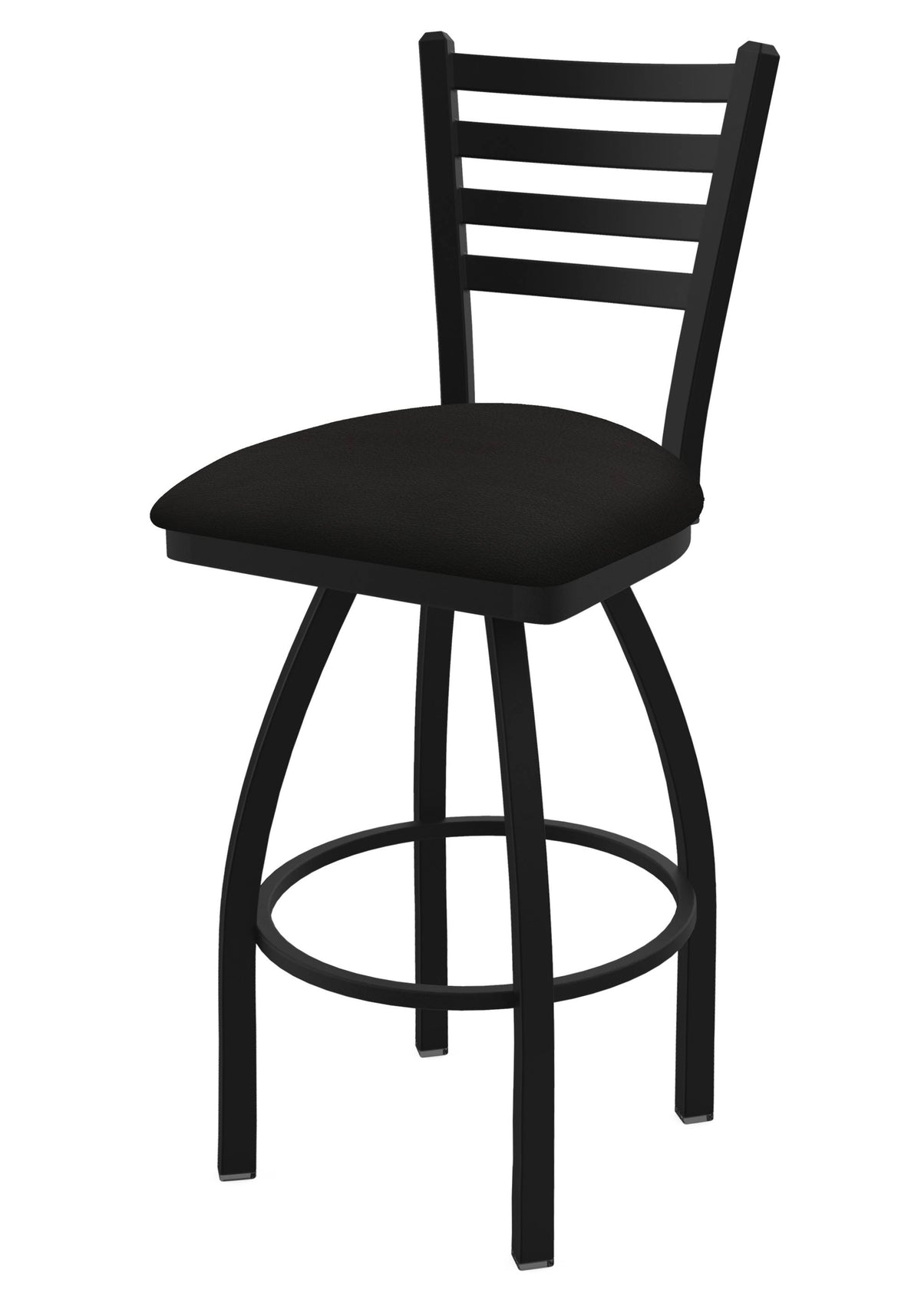 Black Wrinkle Finish Counter Stool with 360 Swivel M136709