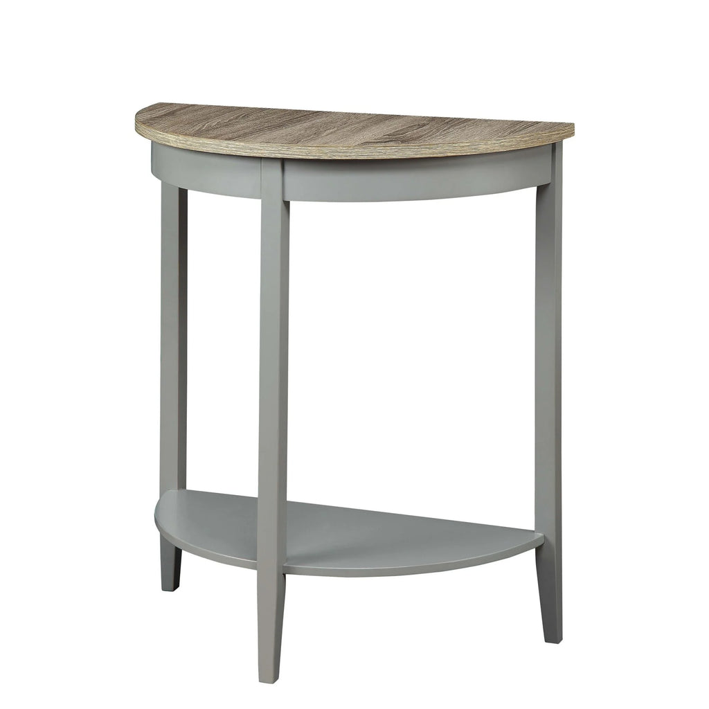 Gray Oak Console Table C773