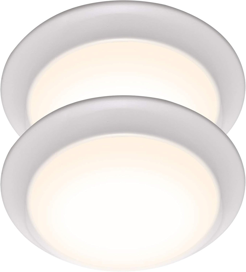 LED Flush Mount Ceiling Light, 11 Inch Dimmable 22.5W 1550 Lumen, Aluminum Housing, 2-Pack J977073