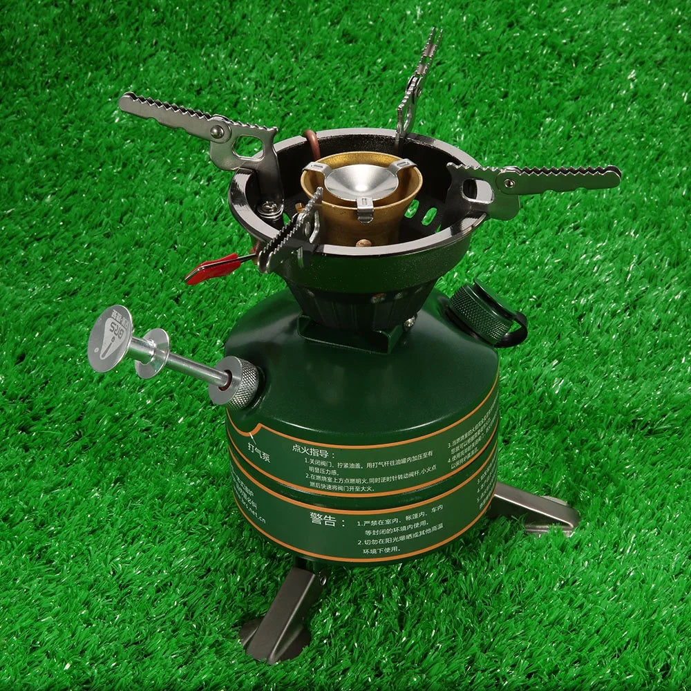 Portable Gasoline Camping Furnace Cooker Q166