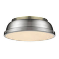 Aged Brass Flush Mount D8973