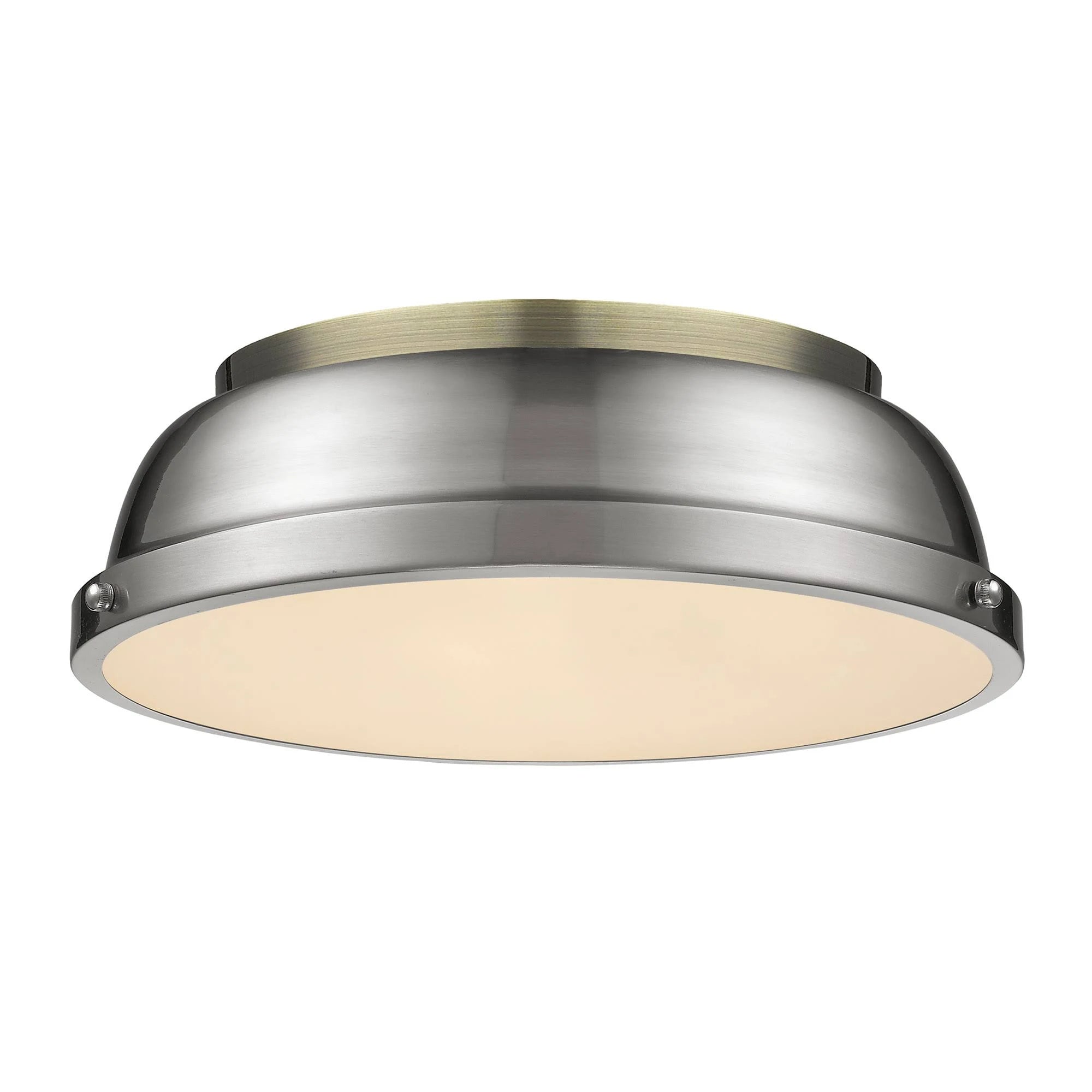Aged Brass Flush Mount D8973