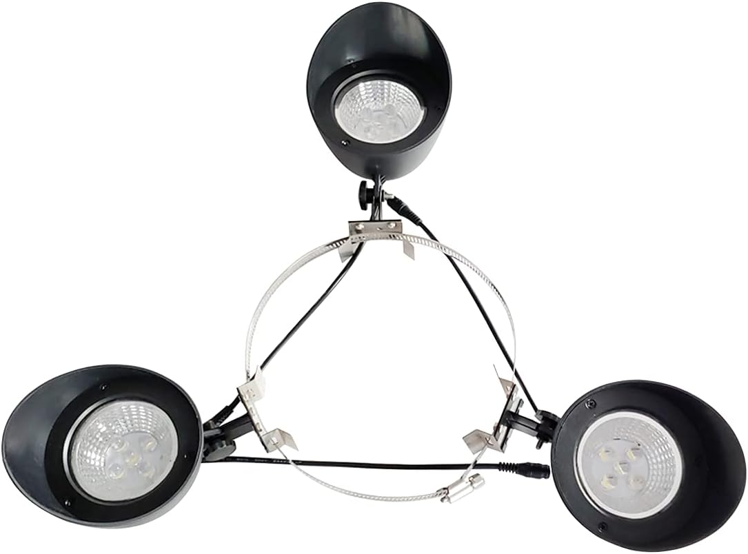 Solar Flagpole Light with 3 Spotlights X23335