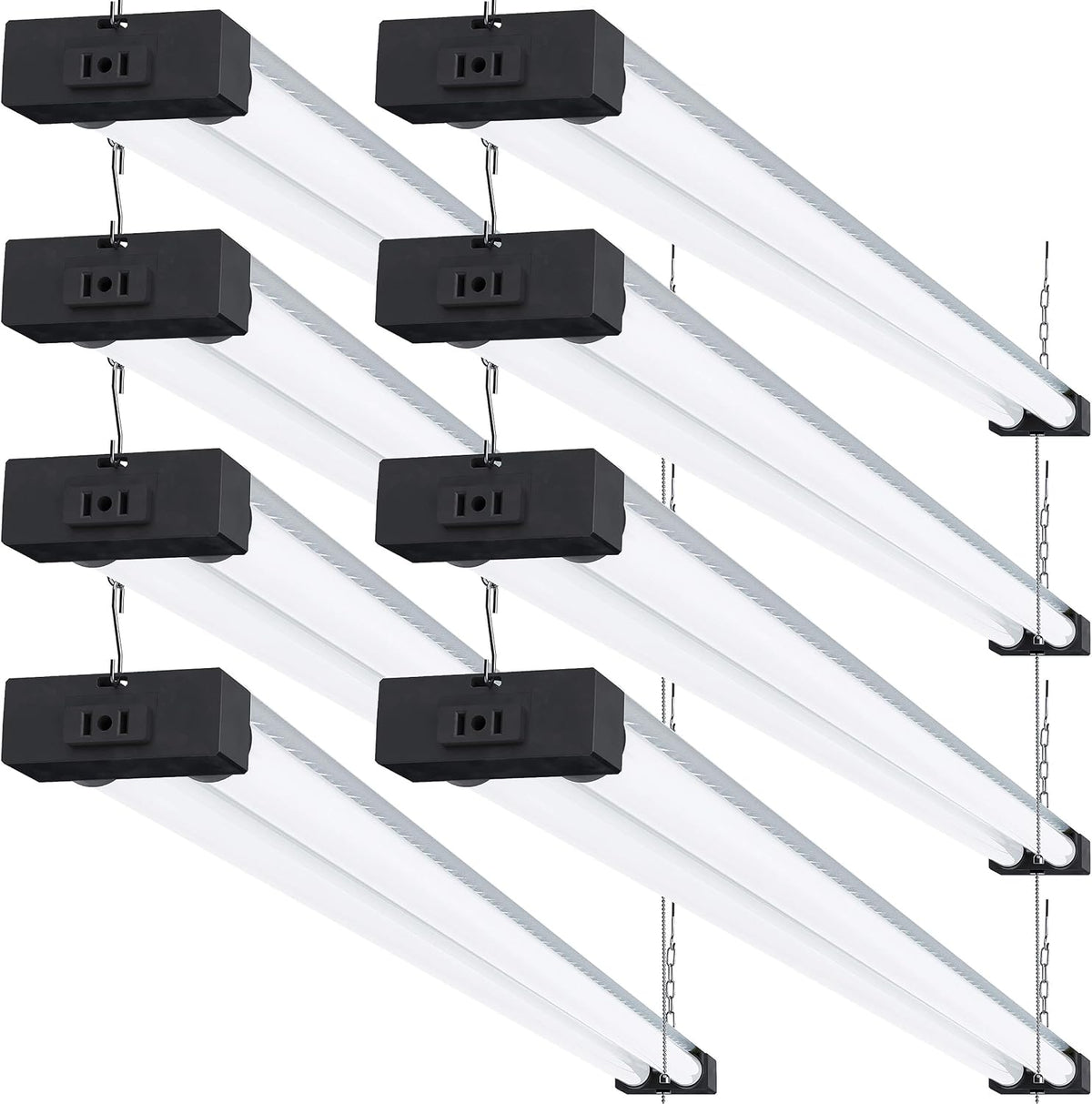 8 Pack 4FT LED Shop Light, 6000K Daylight, 40W, 4100 LM F171