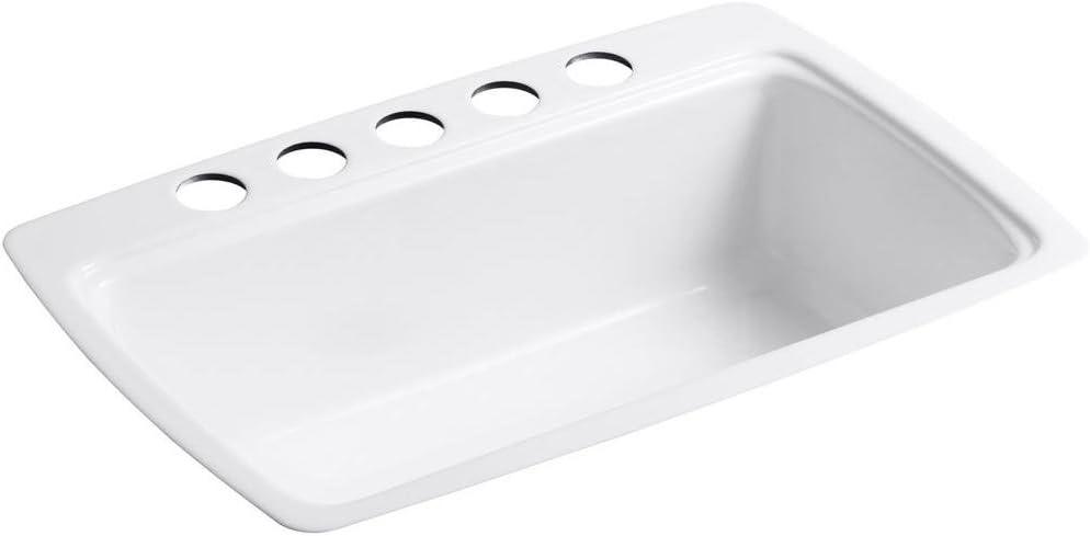 White Undercounter Kitchen Sink T493
