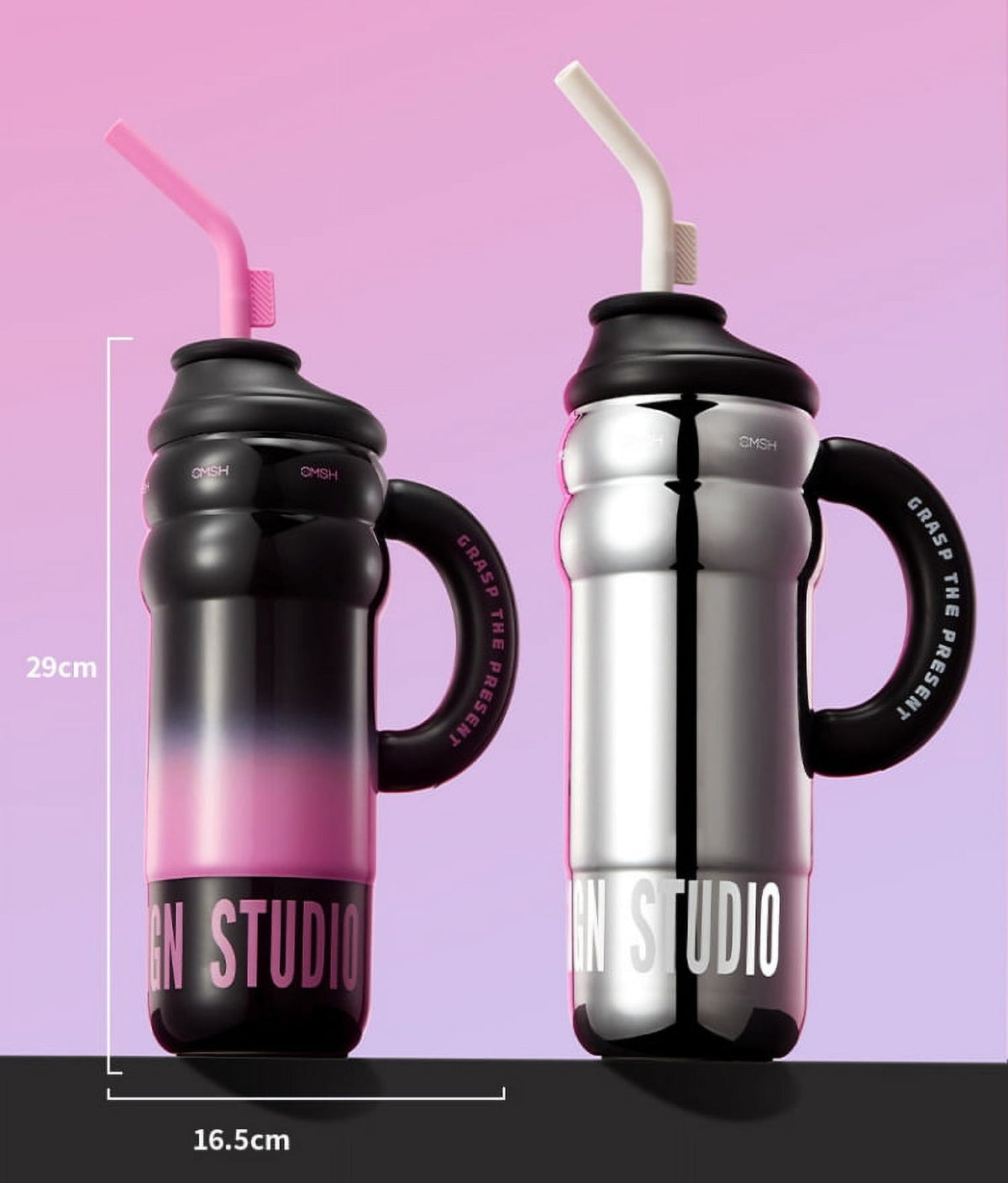 40 oz Stainless Steel Tumbler with Handle L34408