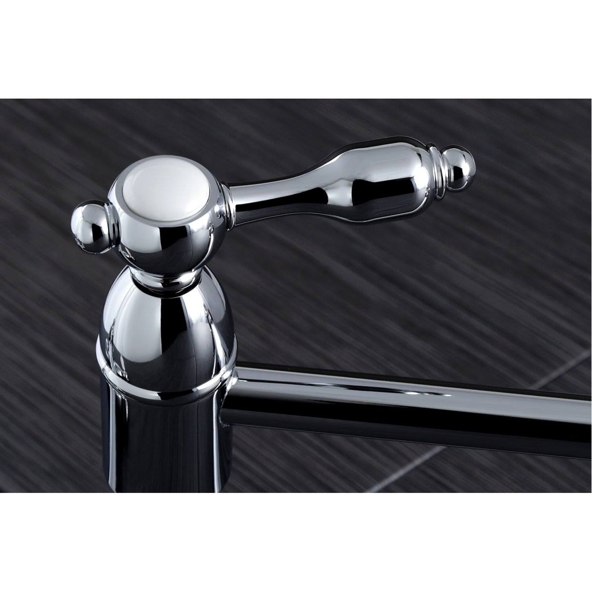 Brushed Brass Wall Mount Pot Filler Kitchen Faucet I545568
