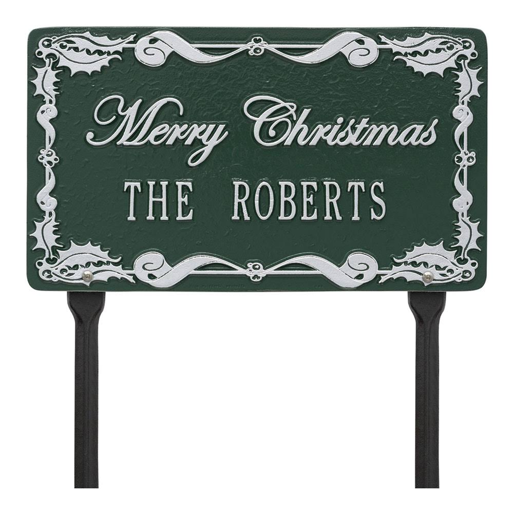 Green Silver Lawn Plaque J55207