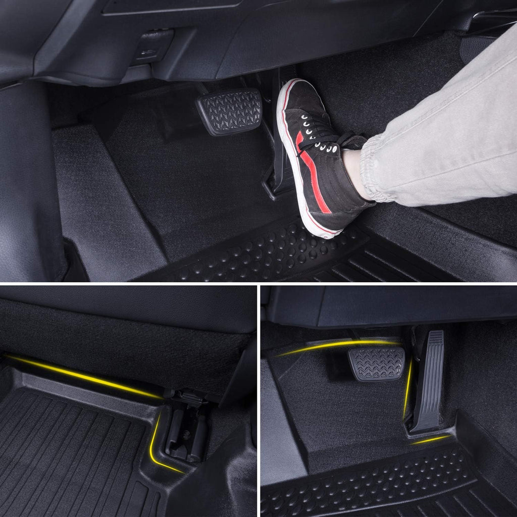 Black Floor Mats Replacement for Subaru Forester Front and Rear Car Carpet M783