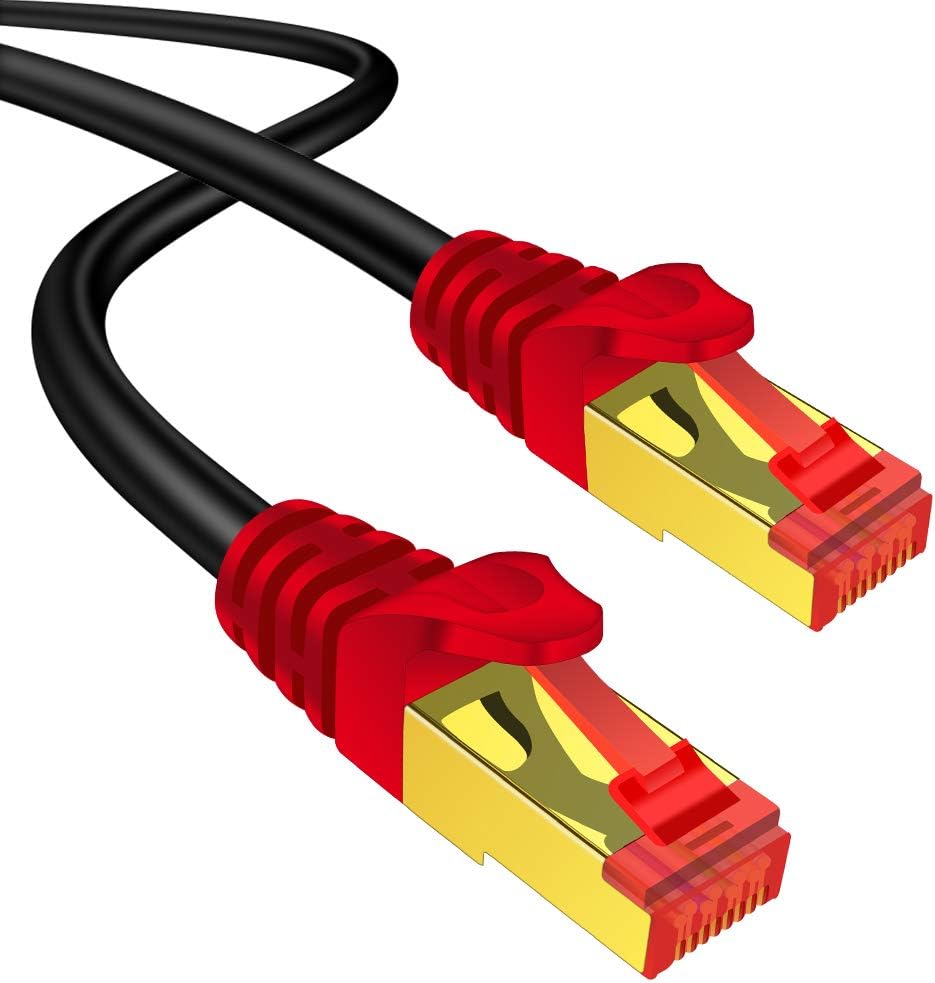 Outdoor Cat7 Ethernet Cable 250 ft 26AWG Heavy-Duty STP Waterproof Direct Burial G183