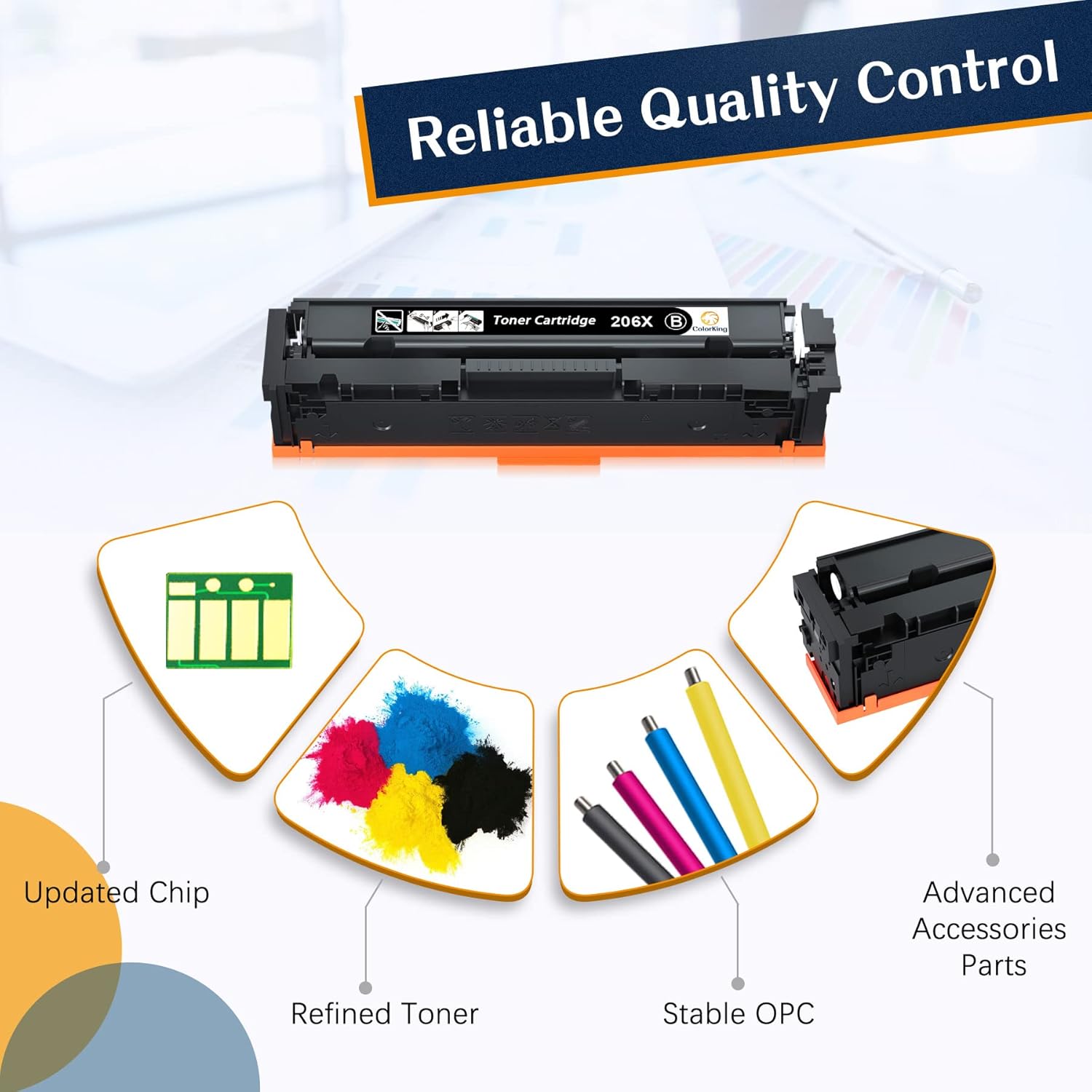 Black Cyan Yellow Magenta Toner Cartridge Set V79762