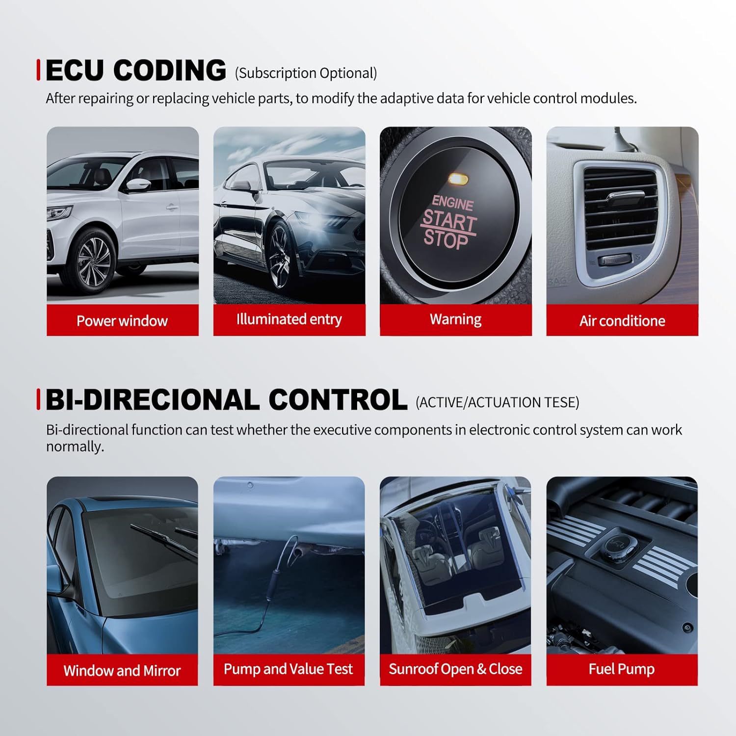 OBD2 Scanner with 28 Reset, IMMO/Key Programming, Injector & ECU Coding, Bidirectional Scan Tool P4661