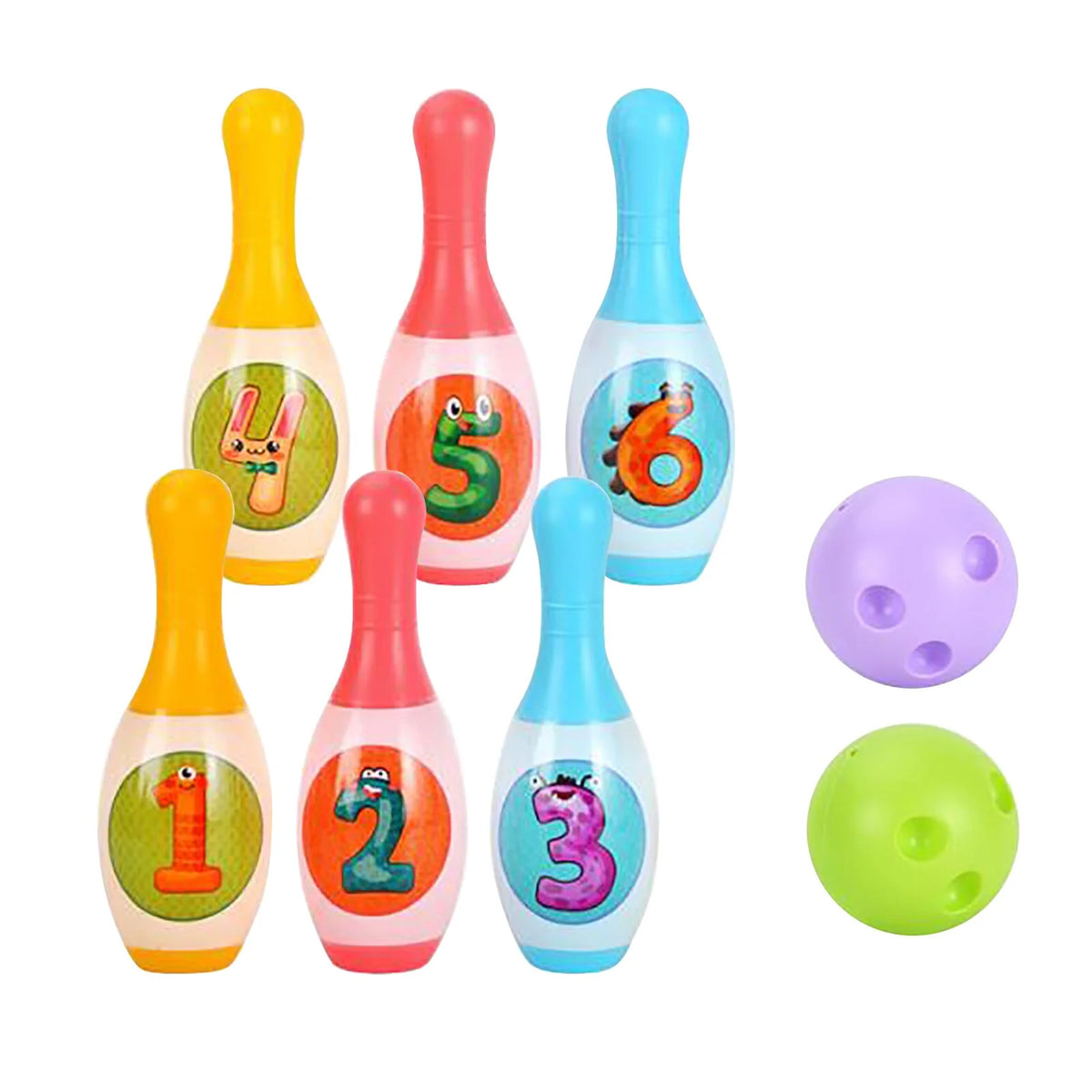8-Piece Bowling Toys Sports and Ball Educational Toys F3751