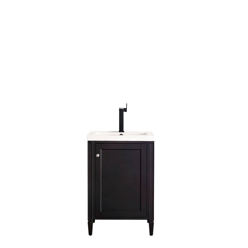Glossy White Single Vanity Cabinet A205615
