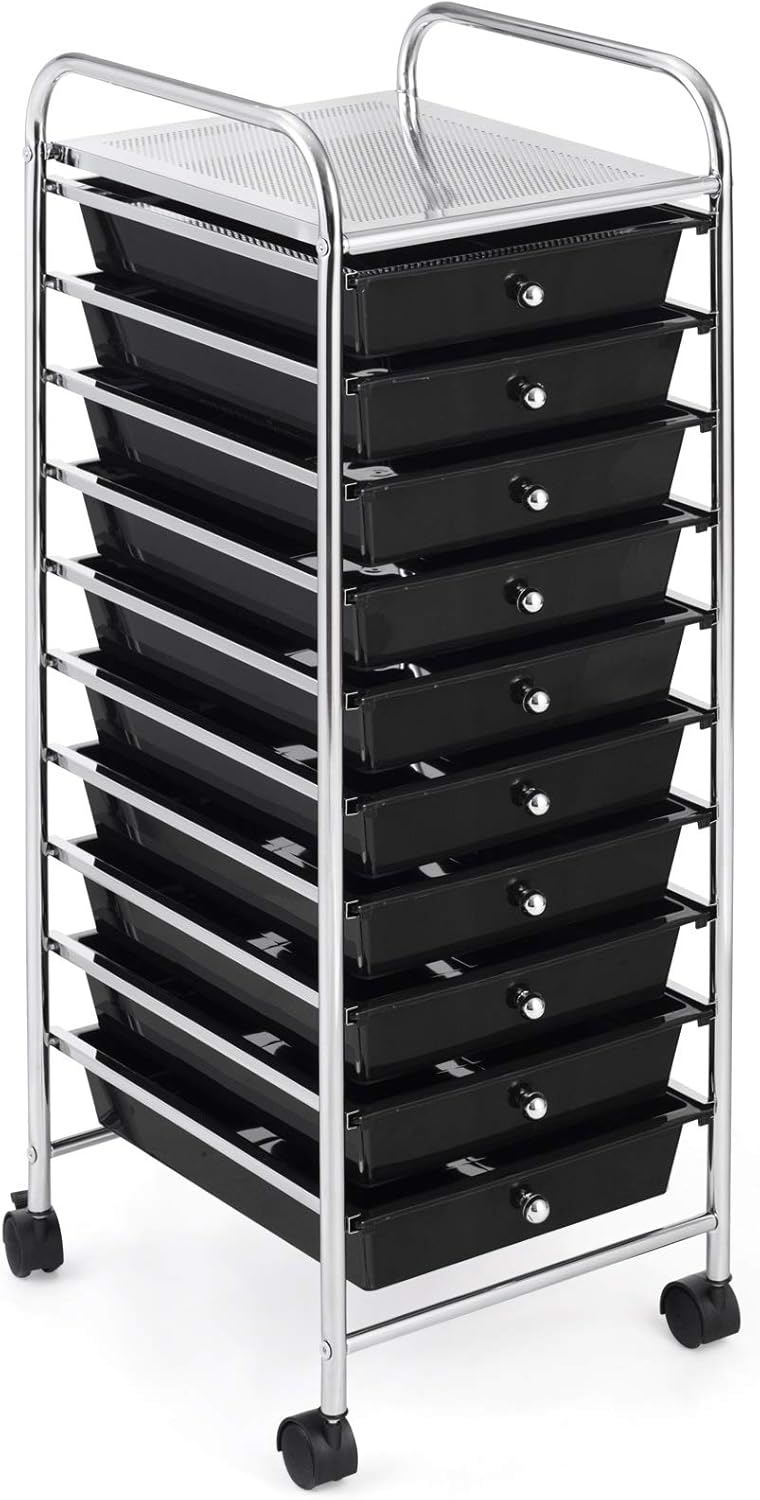 10-Drawer Rolling Storage Cart Q516696
